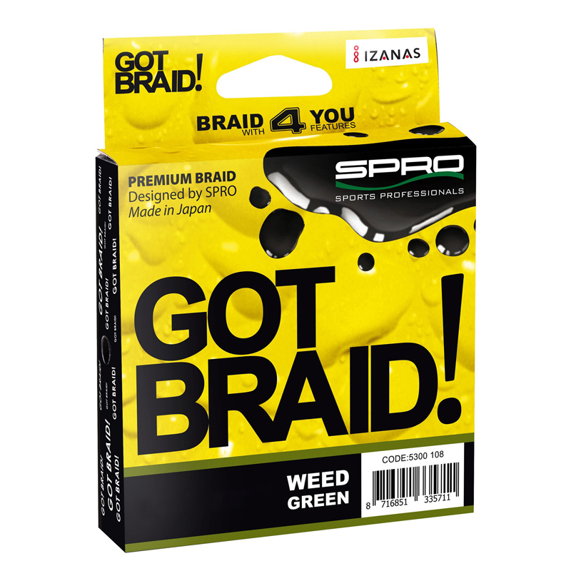 Spro Got Braid! 1500m Braided Line - Weed Green