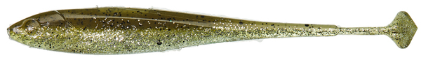 Illex Magic Finess Shad 4", 10 pieces! - Green Pumpkin