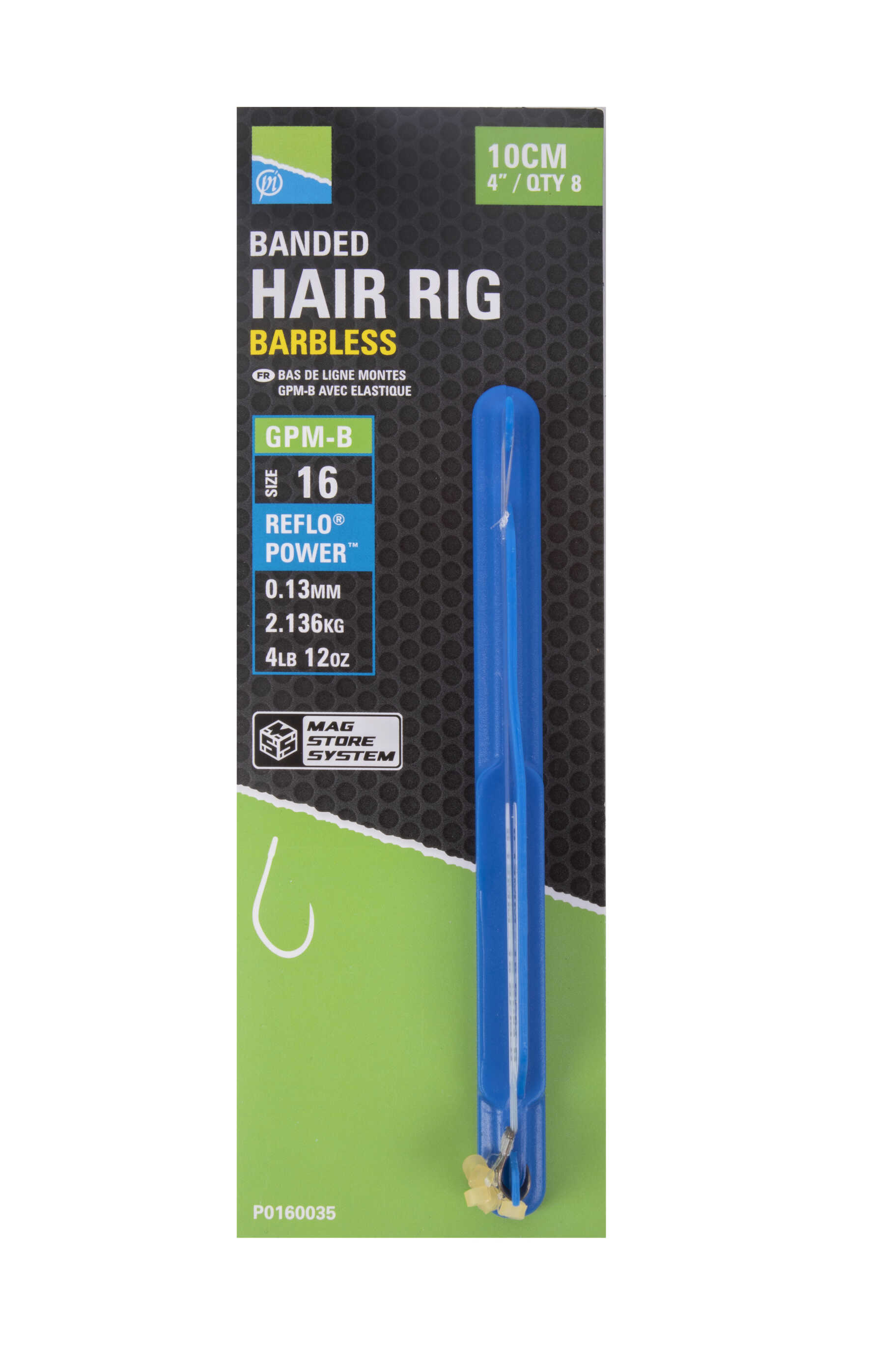 Preston GPM-B Banded Hair Rigs 10cm (8 pieces)