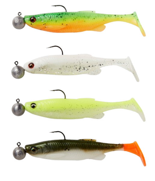 Savage Gear Fat Minnow T-Tail Rtf S Shad 13cm (20g) (4 pieces) - Darkwater Mix