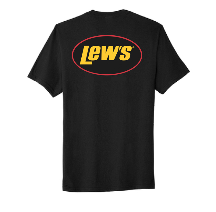 Lew's Short Sleeve Black T-Shirt / Fishing Clothing