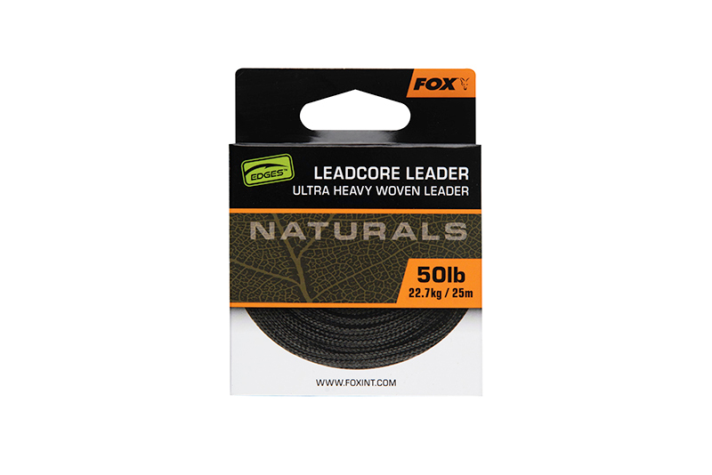 Fox Edges Naturals Leadcore Leader (50lb/22.7kg)