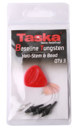 Taska Tungsten Heli-Stem & Bead, 6 pcs
