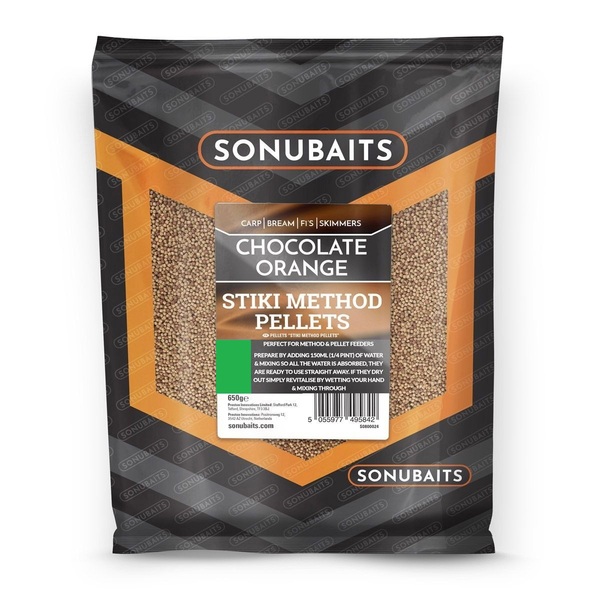 Sonubaits Stiki Chocolate Orange Method Pellets 4mm (650g)