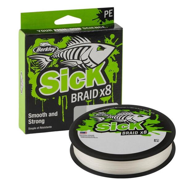 Berkley Sick Braid White Braided Line (150m)