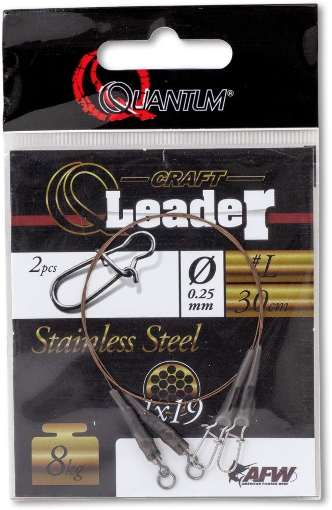Quantum Q-Leader Stainless Steel Camo Steel 60cm (2 pieces)