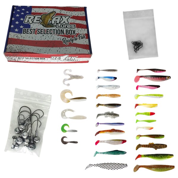 Relax/ShadXperts Lures "Best Of" Box (45pcs)