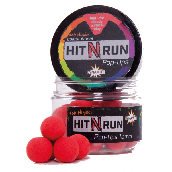 Dynamite Baits Hit N Run Pop Ups (15mm) - Red