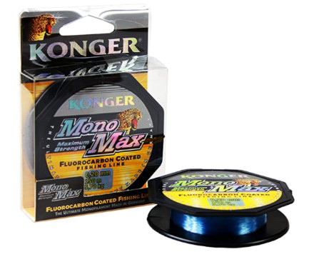 Konger Angelschnur Cristal Clear Fluorocarbon Coated 0,12-0,50mm/150m Monofile Super stark ! 