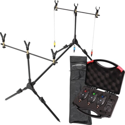 Complete Angling Pursuits Rod Pod + Alarm Set