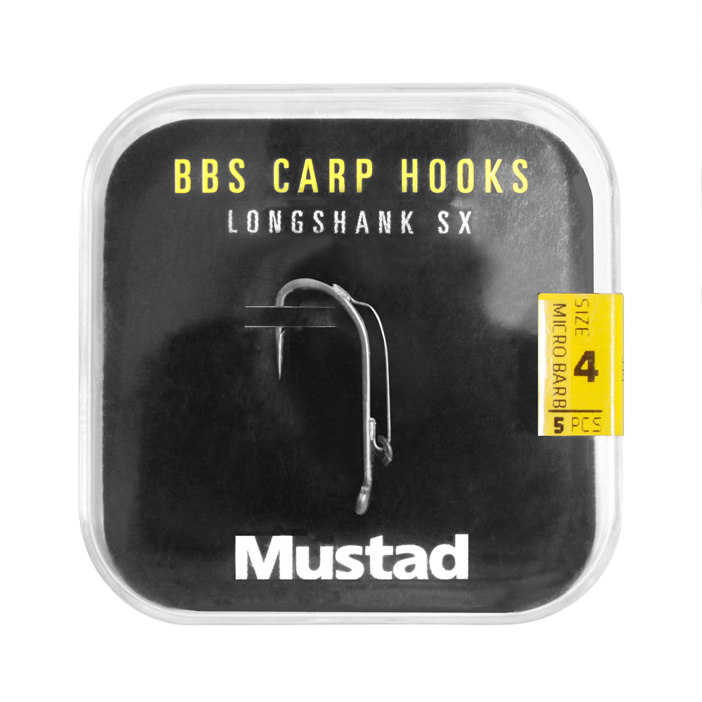 Mustad Long Shank 40 Carp Hooks Pack (6 packages + Multi Box)