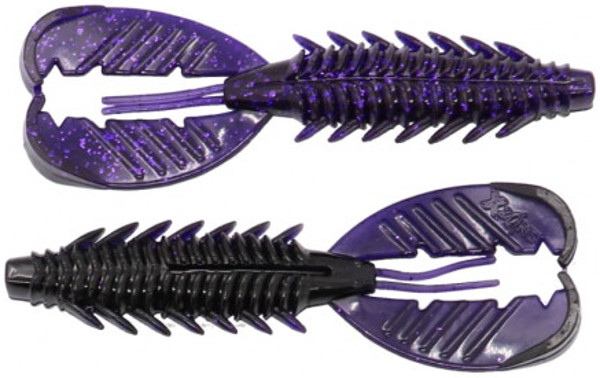 X Zone Adrenaline Craw 11cm, 6 pieces! - Purple Shadow