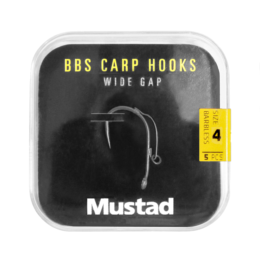 Mustad BBS 30 Carp Hooks Pack Carp Hooks (6 Packages + Multi Box)