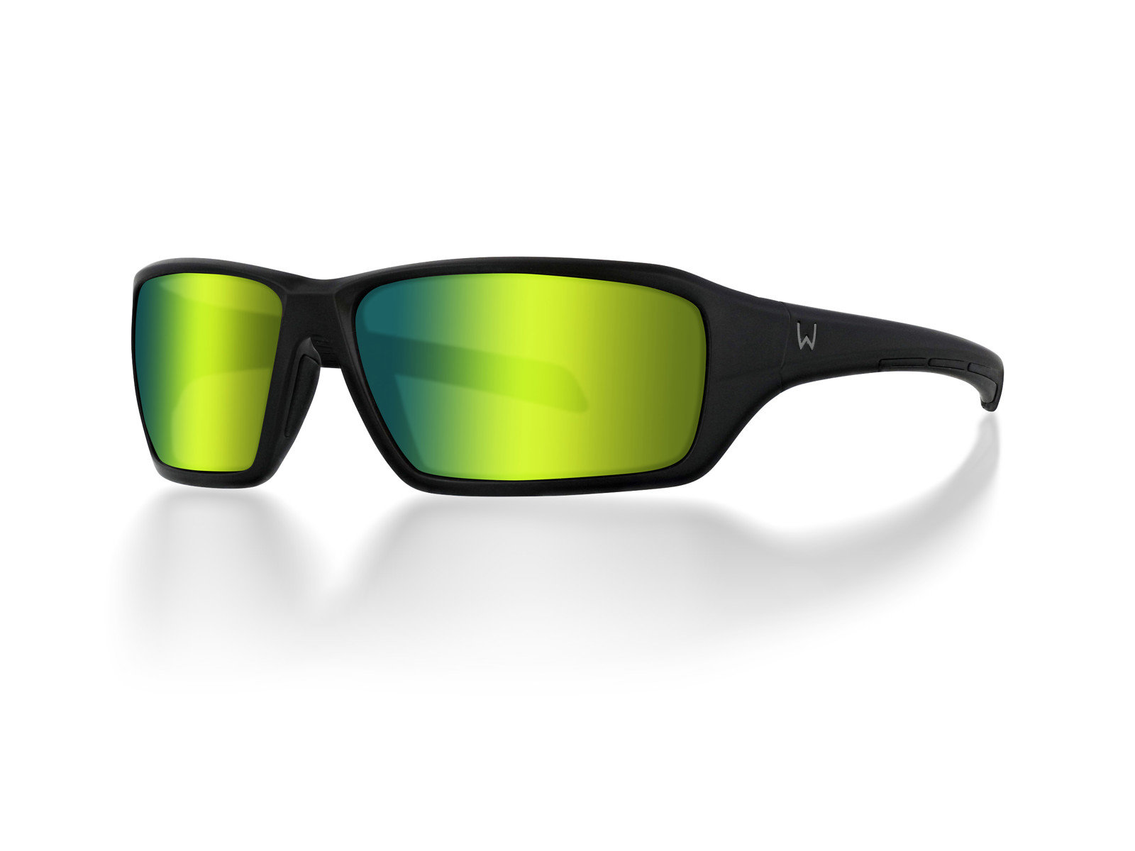 Westin W6 Sport 15 Matte Black Sunglasses - LB Green LM Green AR Green