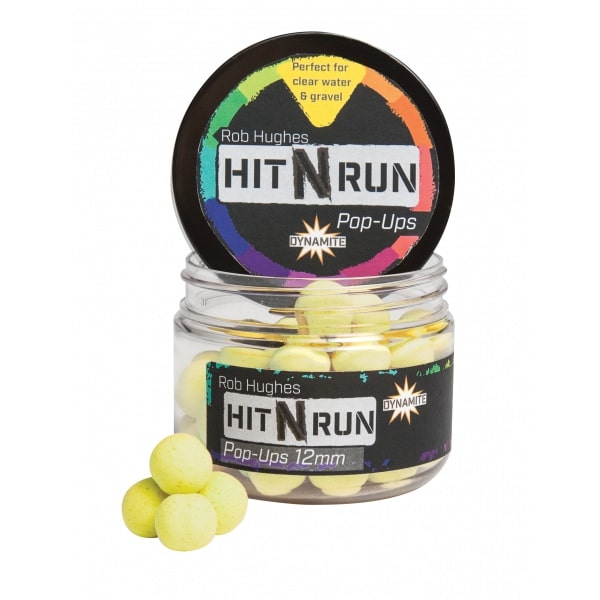 Dynamite Baits Hit N Run Pop Ups (12mm) - Yellow