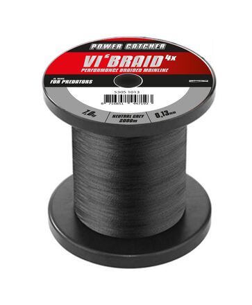 Spro Powercatcher Vi'Braid Braided Line Grey (2000m)