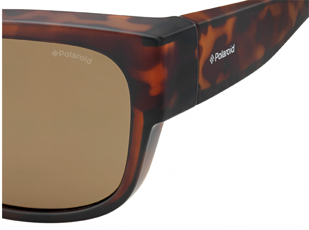Polaroid PLD 9003/S Suncover Fitover Sunglasses - Havana frame / brown glasses