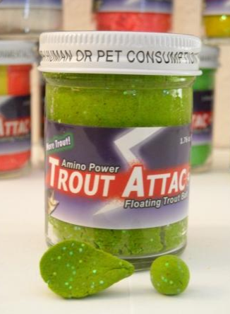 Top Secret Trout Attac Trout Dough - Fishy Green