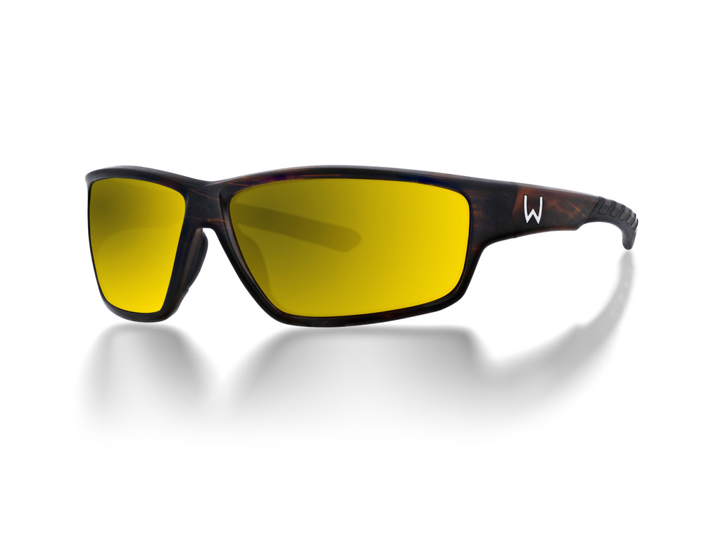 Westin W6 Sport 20 Matte Black Sunglasses - LB Brown LM Yellow AR Green