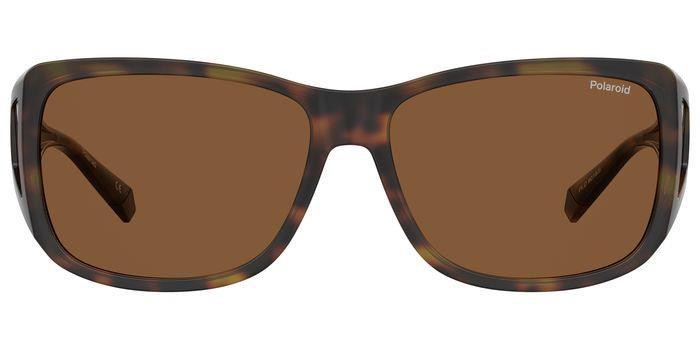Polaroid PLD 9016/S Suncover Fitover sunglasses - Havana frame / brown glasses