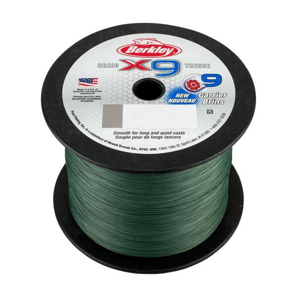 Berkley x9 Braided Line Low-Vis Green 2000m