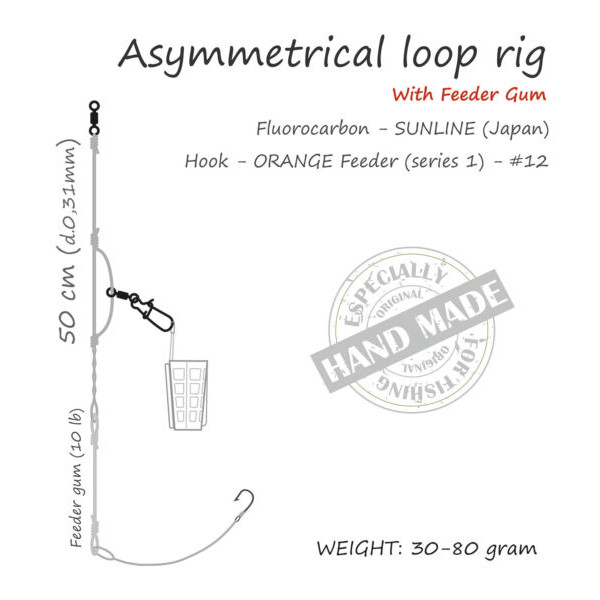 Life-Orange Feeder Rig Asymmetrical Loop With Elastic