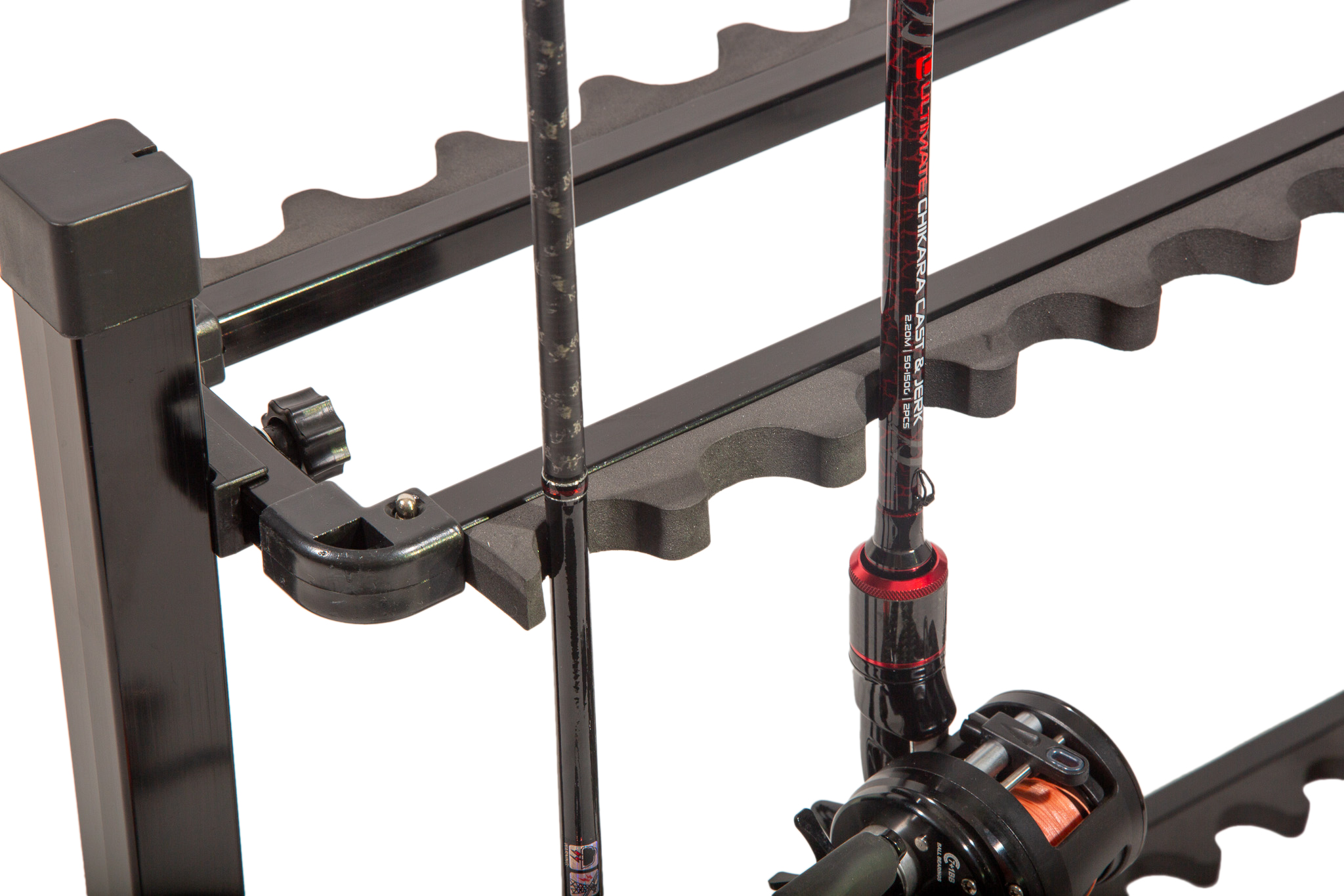 Ultimate Aluminum Rod Rack Black