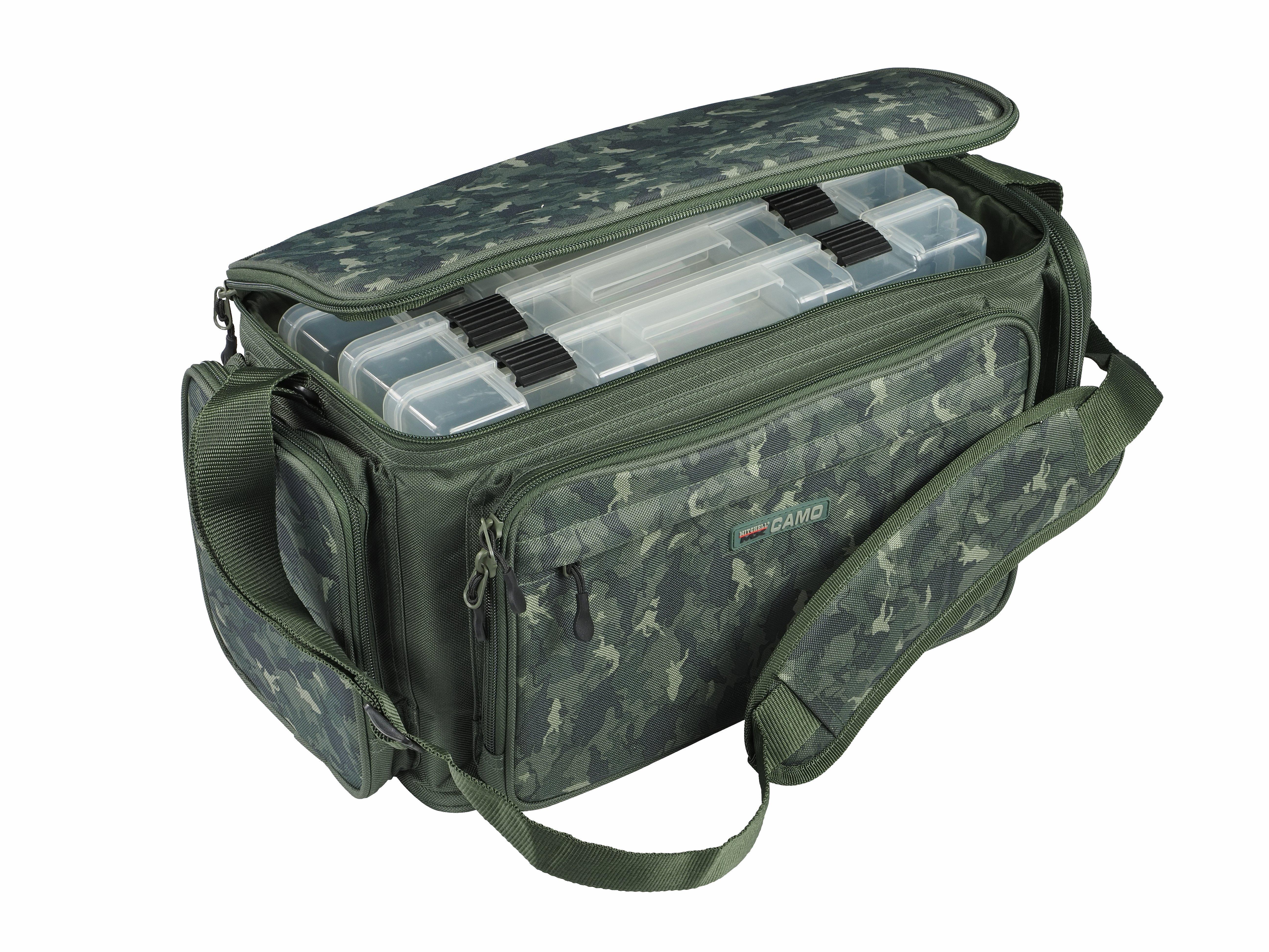 Camo Pattern Fishing Backpack Tackle Sling Bag Fishing Shoulder