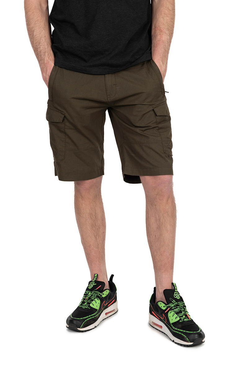 Fox Collection LW Cargo Shorts Green & Black