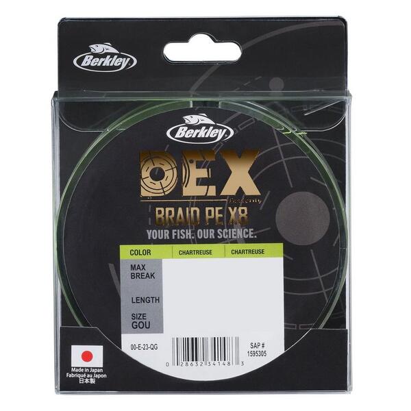 Berkley Dex X8 Pe Braided Line Chartreuse (150m)