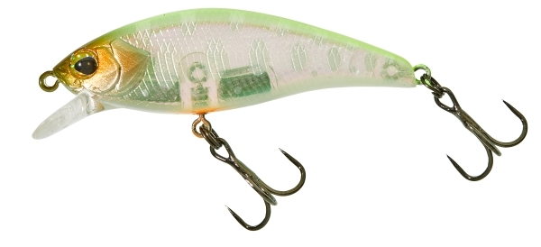 Illex Flat Tricoroll 55 S Trout Lure 5.5cm (5.3g) - Chartreuse Back Yama