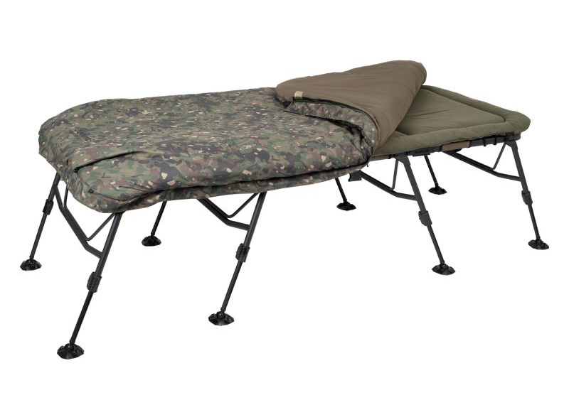 Trakker RLX 8 Wide Camo Bed System Stretcher (Incl. Sleeping Bag)