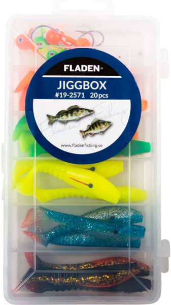 Fladen Shad Jigs Box - Minnow Shad Jigs (20 stuks, 80mm)