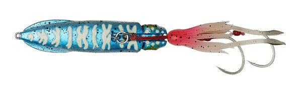 Savage Gear Swim Squid Inchiku Sea Fishing Lure 9cm (120g) - Blue Pink Glow