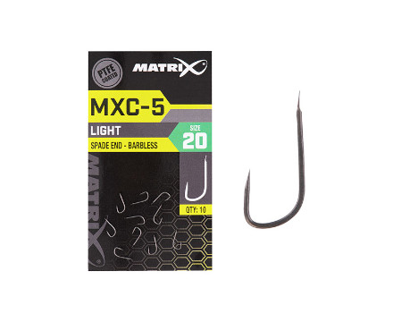 Matrix MXC-5 Barbless Spade End Coarse Hooks (10pc)