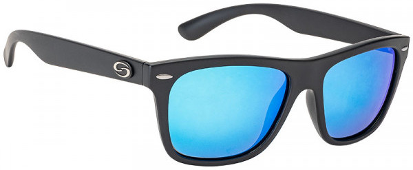 Strike King SK Plus Sunglasses - Cash Matte Black Frame / Multi Layer White Blue Mirror Gray Base