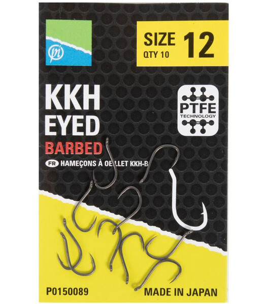 Preston KKH Barbed Hooks, 10 pieces!