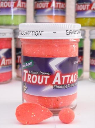 Top Secret Trout Attac Trout Dough - Stong Garlic Red Flash