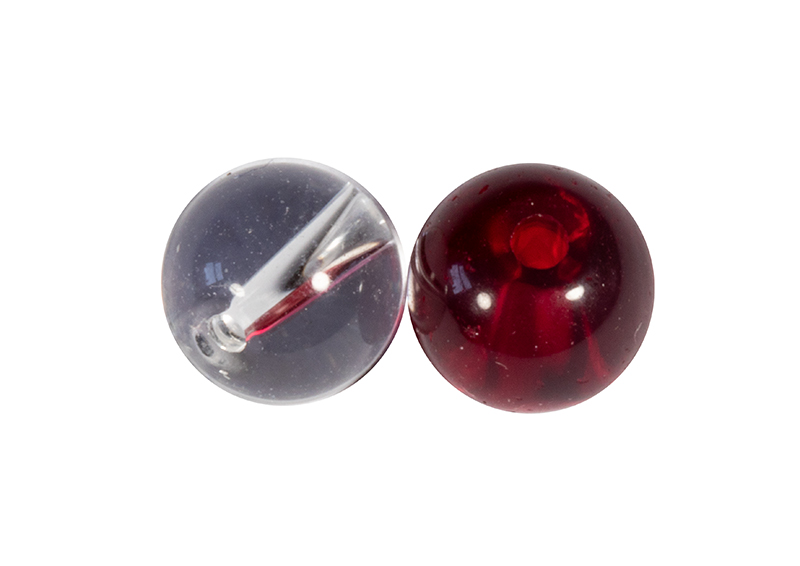 Fox Rage SP 6mm Clear And Red Glass Beads (10 pieces)