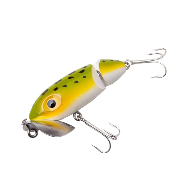 Arbogast Jointed Jitterbug 2.5'' - Frog/White Belly