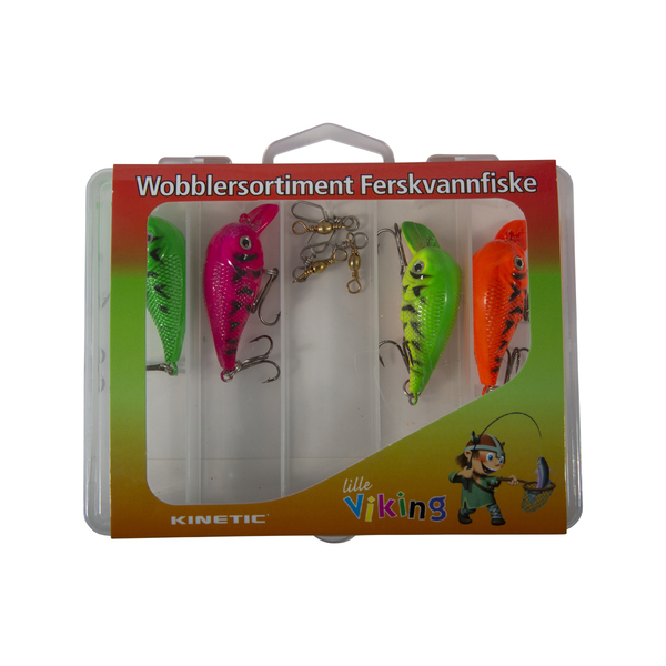 Kinetic Little Viking Go Fishing Lure Kit Wobbler (4pcs)