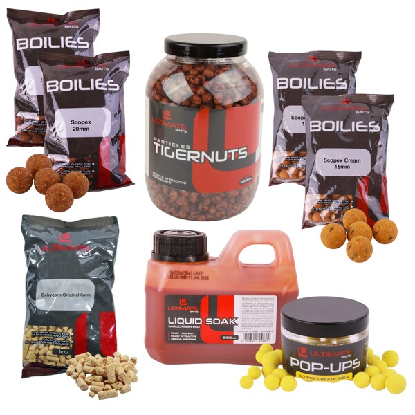 Ultimate Baits Carp Tigernuts/Boilies Weekend Pack