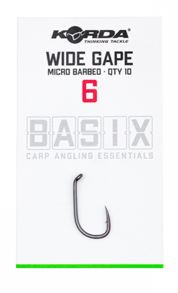 Korda Basix Wide Gape - Korda Basix Wide Gape 6 (10pcs)