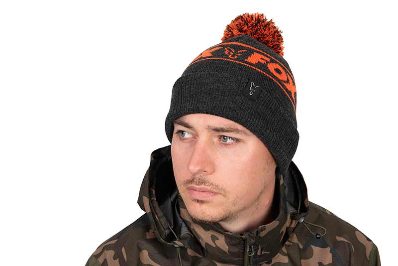 Fox Collection Bobbles Fishing Hat - Black/Orange