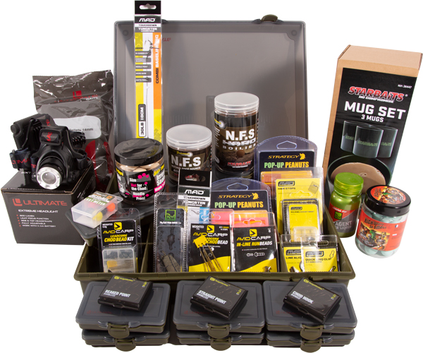 Super Adventure Carp Box Deluxe, packed end tackle from well-known A-brands!