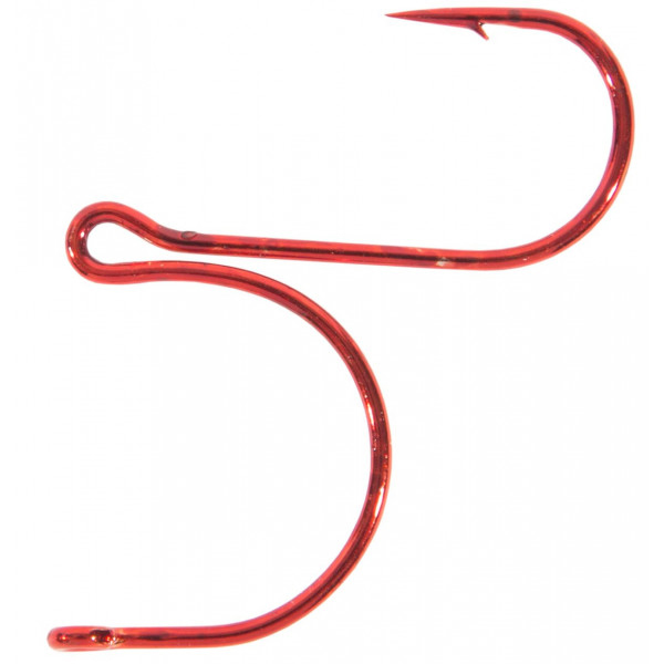 Iron Claw Baitpusher Dropshot Hook Platinum Red Size 1 (8pcs) | Dropshot Hooks
