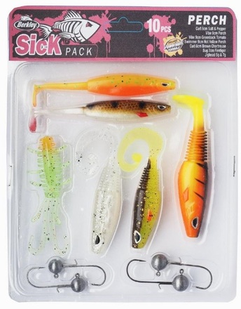 Berkley Sick Pack Perch Softbait Kit (10pcs)