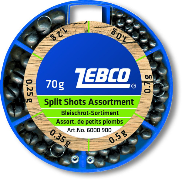 Zebco Splitshot Assortment - 70gr Fine