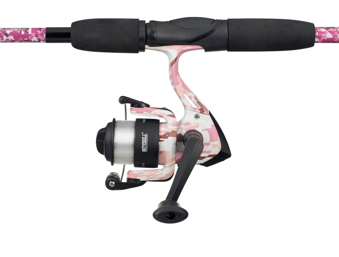 Mitchell Tanager Pink Camo II Spin Rod Set CMB