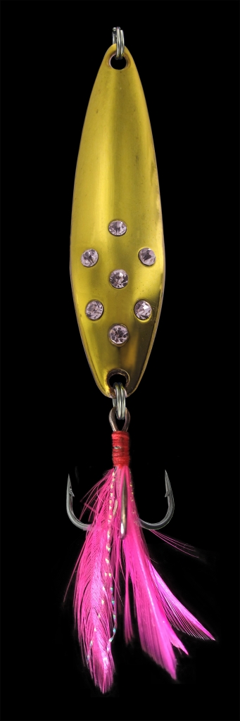 Jenzi Phantom-F Blinker Diamond M Spoon (9g) - Gold/Silver